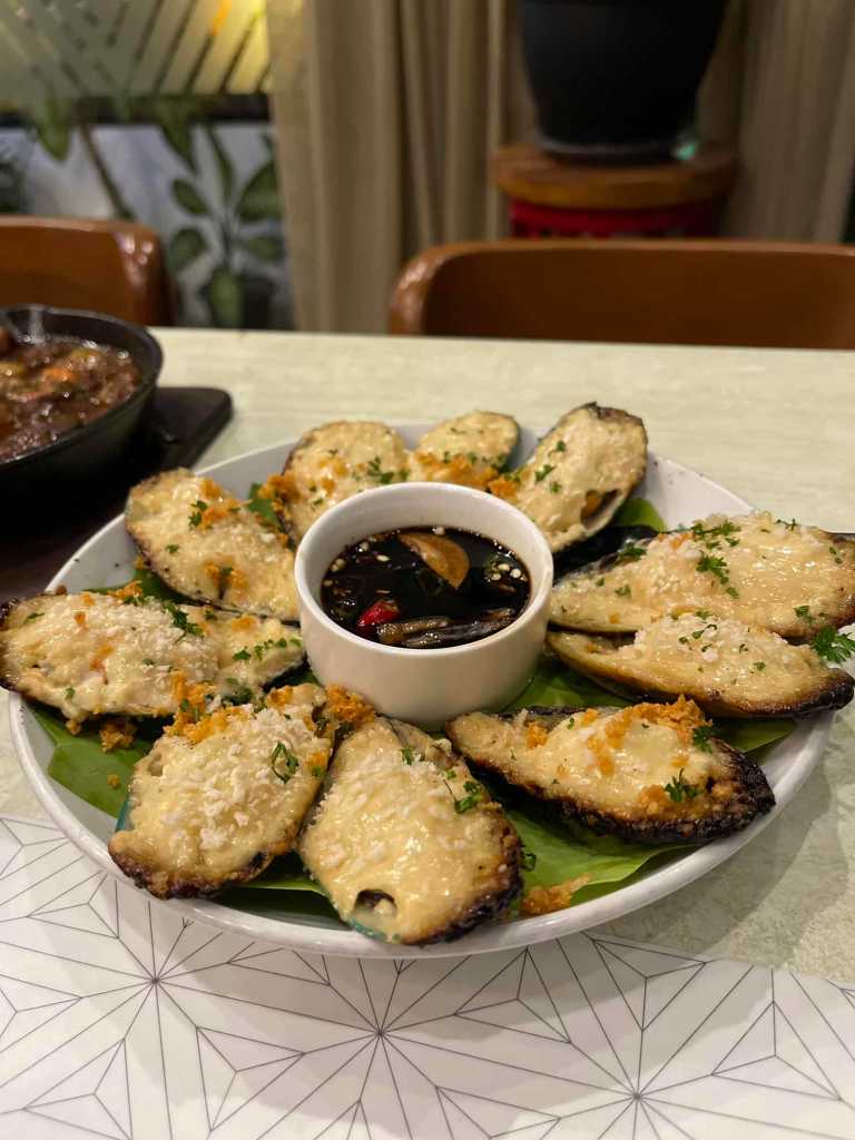 Grilled Noweigan Mussels