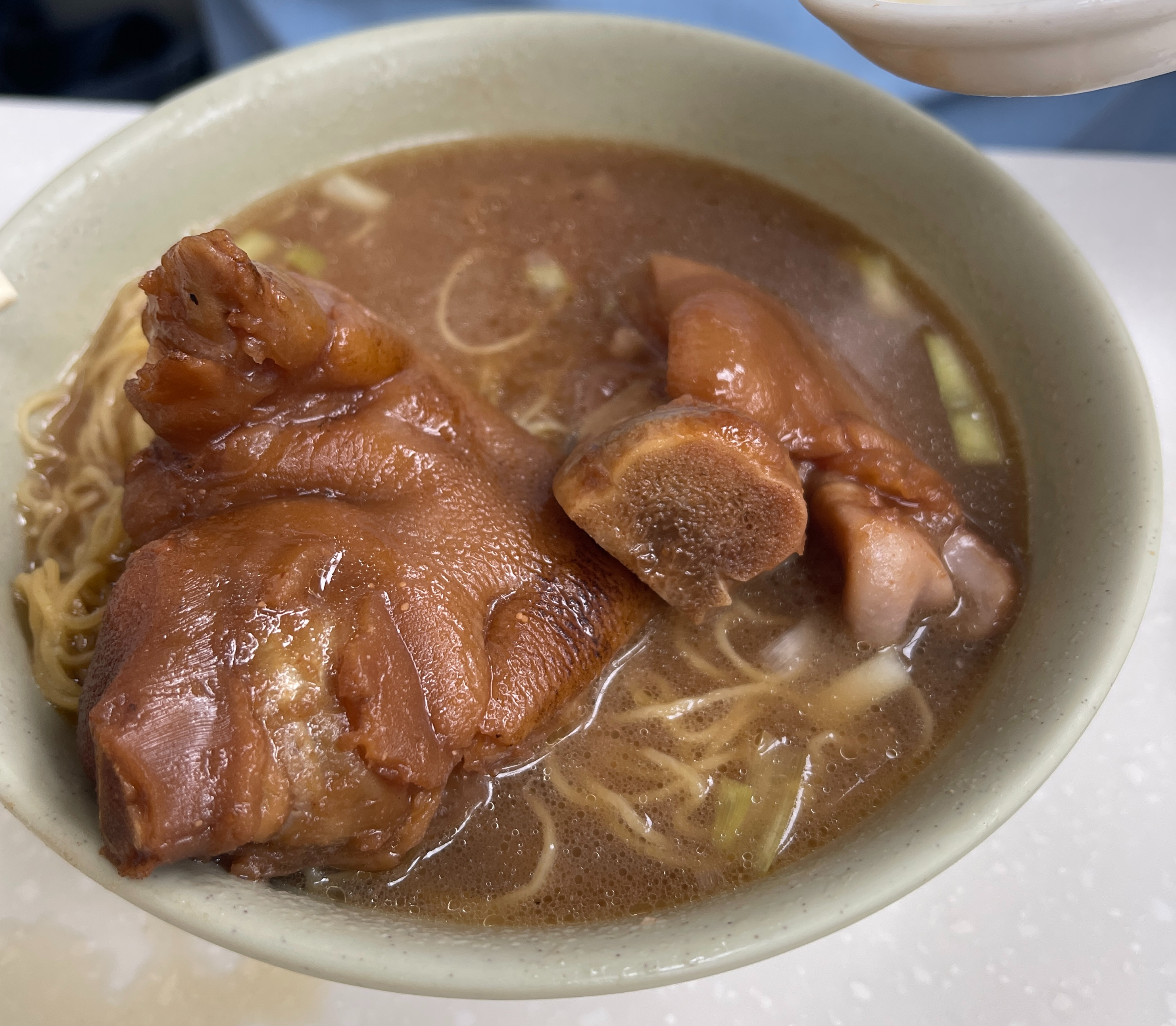 HK pork Knuckle Noodle Soup 1