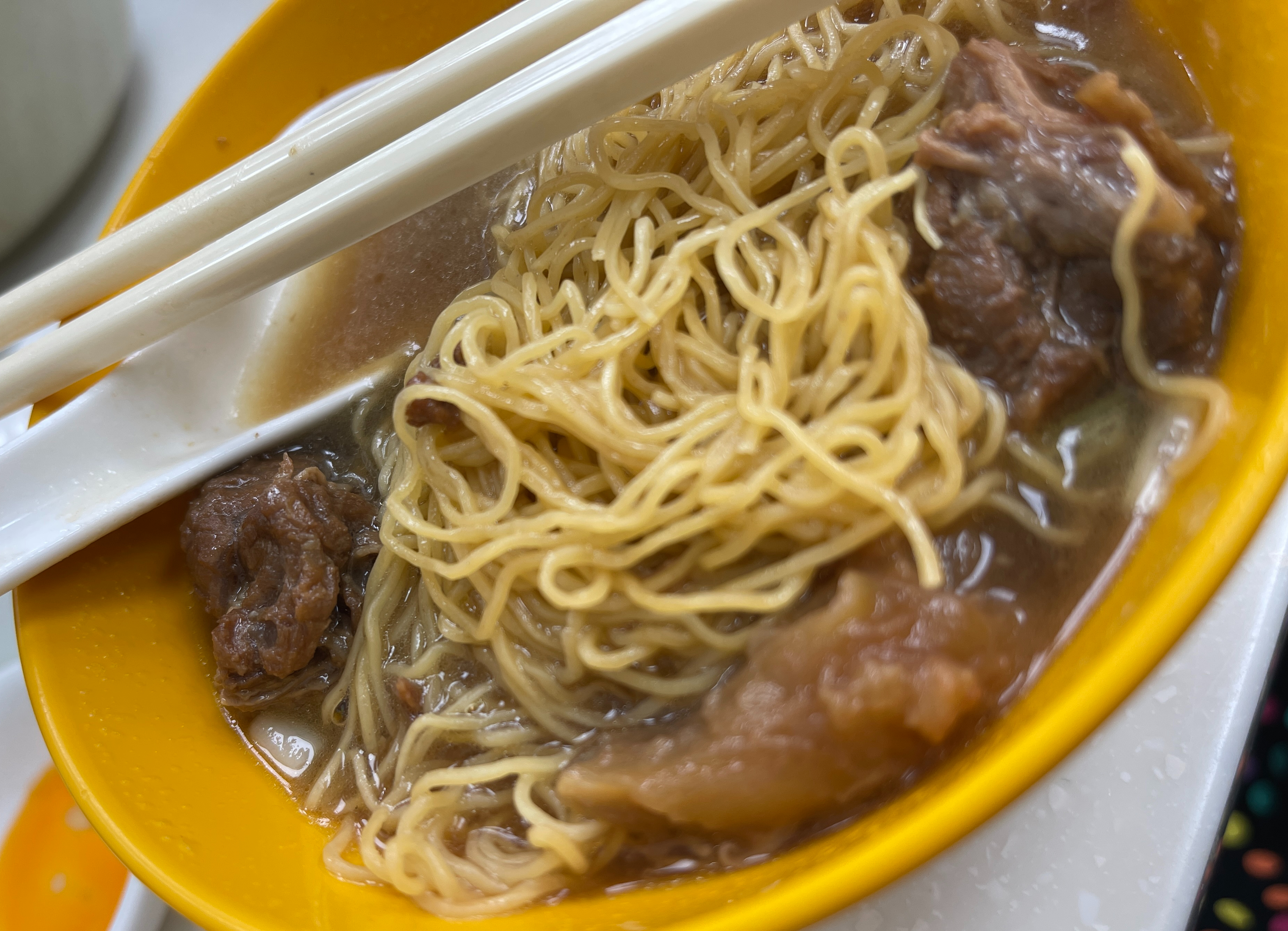 HK pork Knuckle Noodle Soup 2