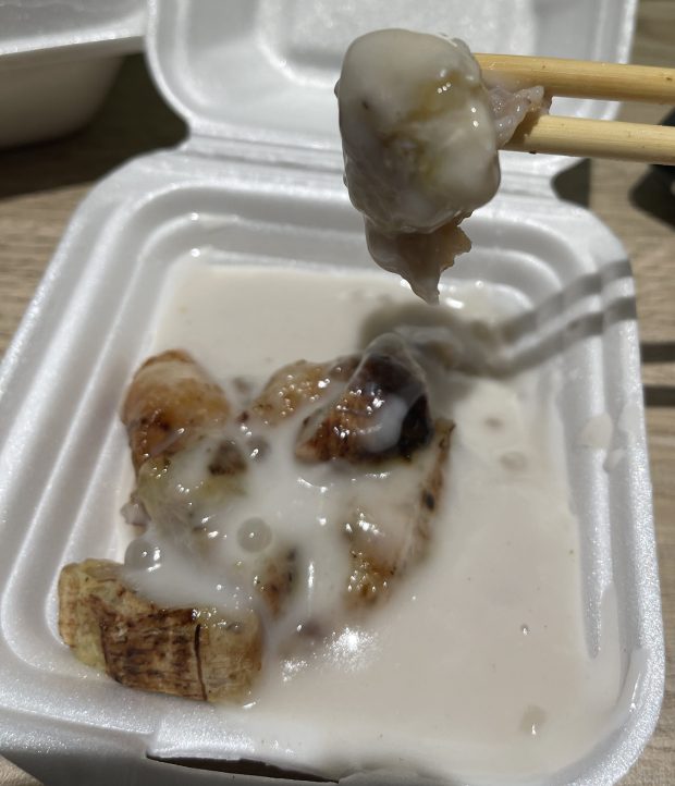 Grilled Saba with coconut milk