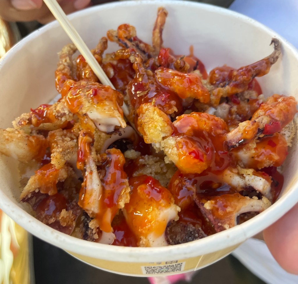 Fried Squid with Sweet Chili Sauce