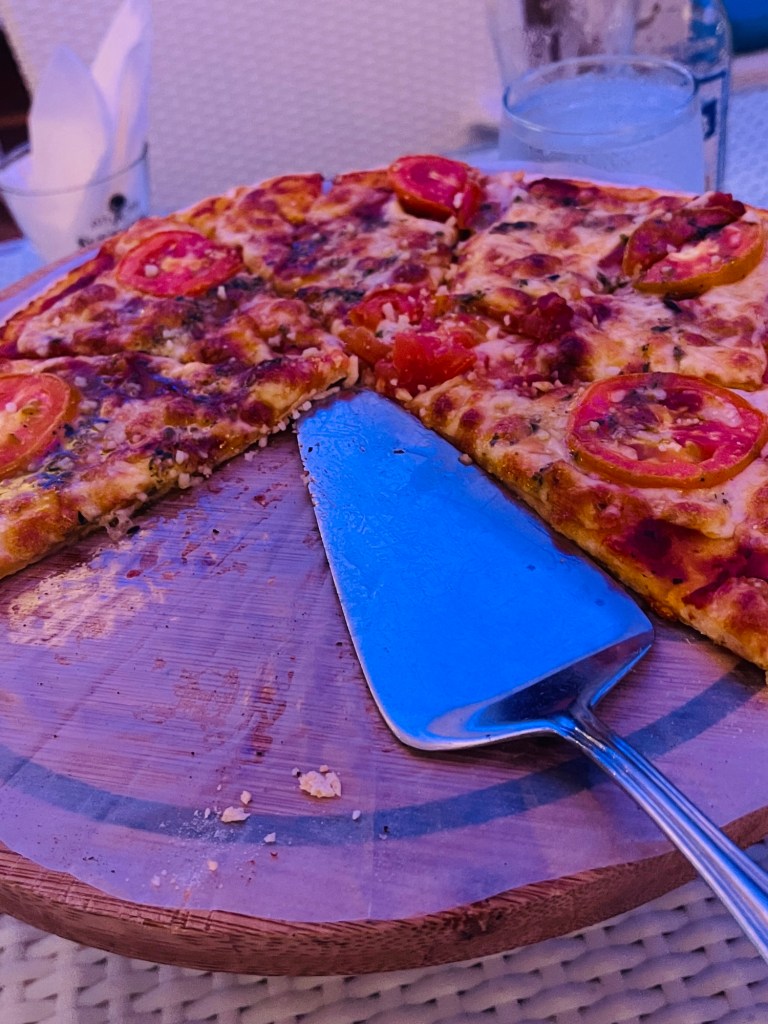 Margarita Pizza at Bloom’s Bar and Café