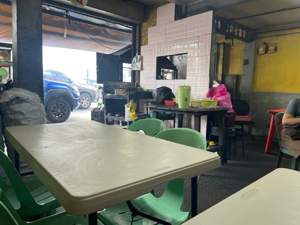 Inside the Eatery with empty tables​