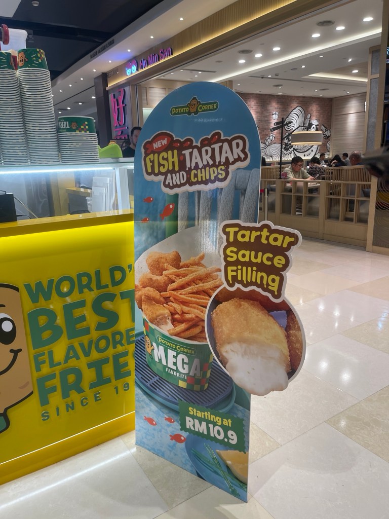 Potato Corner's Fish Tartar and Chips