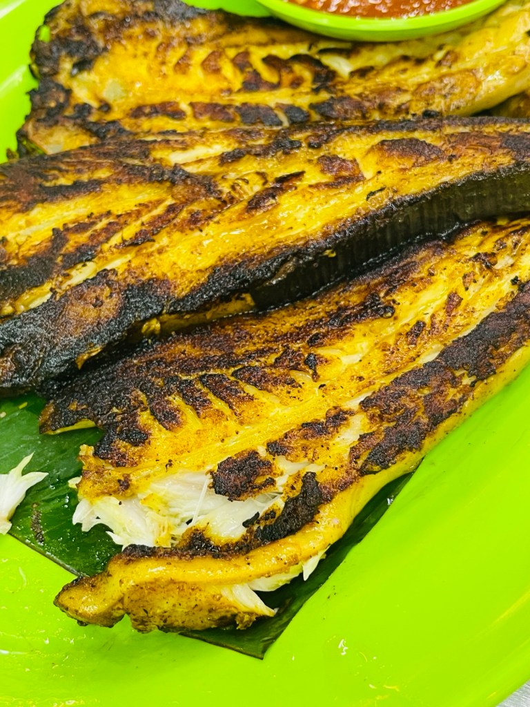 Closer look at the Grilled Stingray Meat