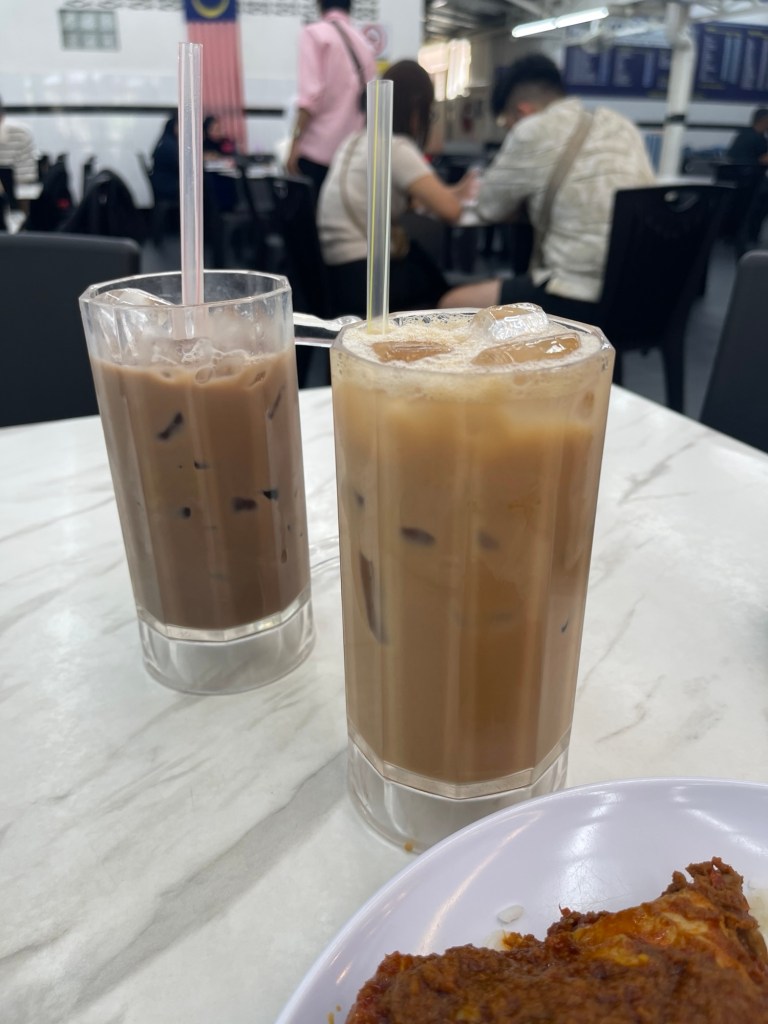 Glasses of iced Milo and Milk Tea​
