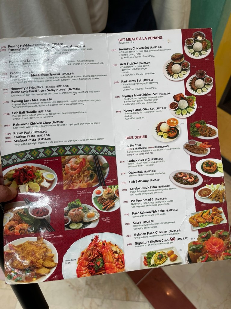 Little Penang Cafe Menu 3: Set Meals