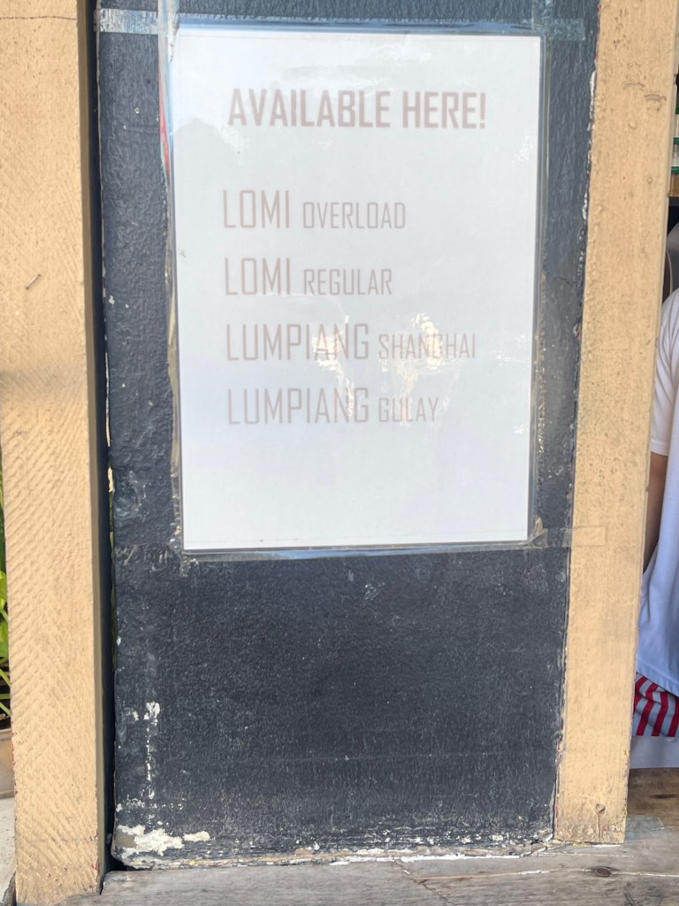 Batangas Lomi's Menu