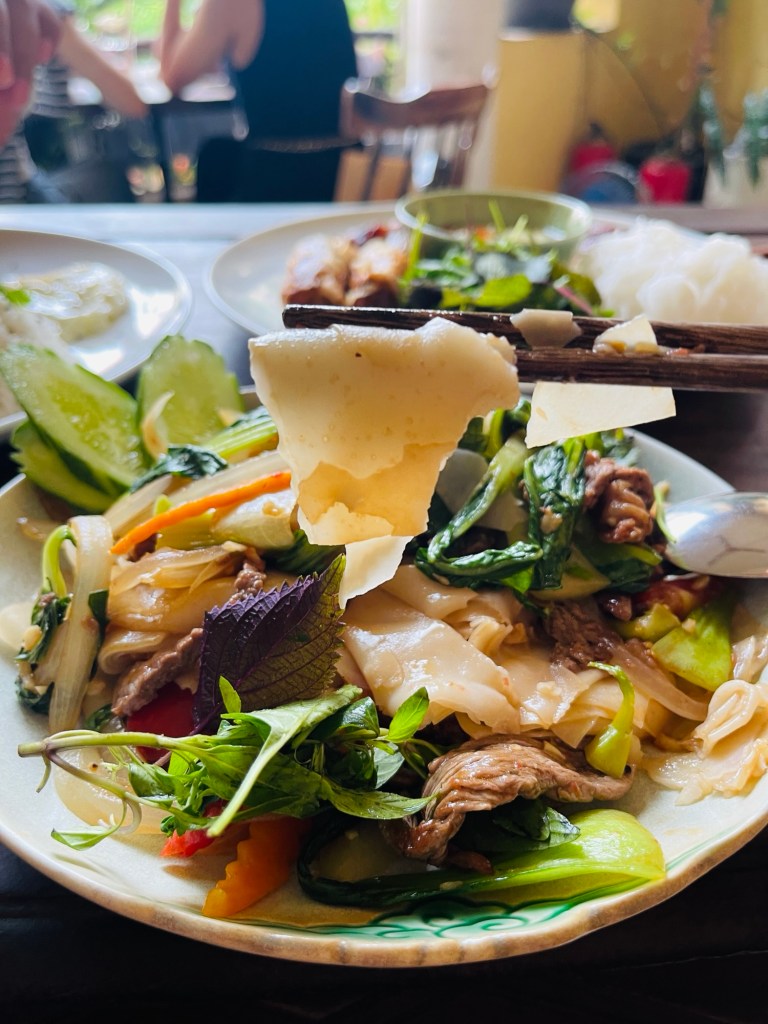 An order of Phở Xào or Stir-Fried Pho