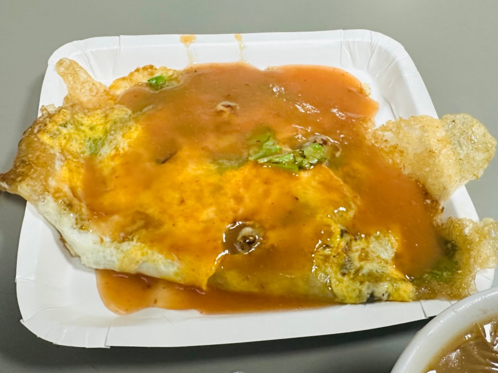 Oyster Omelet at Jilin Night Market​ (Kaohsiung Taiwan)