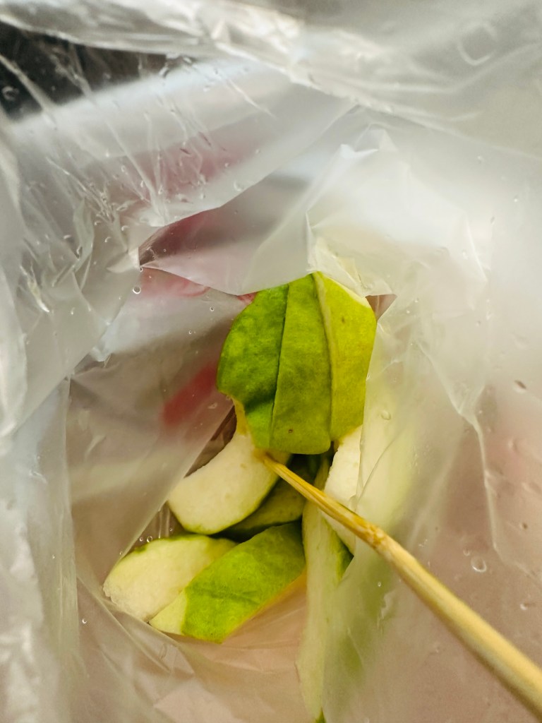 Take away order of Guava at Jilin Night Market, Kaohsiung Taiwan
